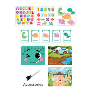 Yrb طفل طفل ديي حركة المرور الرسم البلاستيك 3 في 1 لوحة الرسم لعبة تعليمية حامل لعب للأطفال هدية - Product Image 3