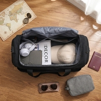 Sac de voyage Oxford personnalisé avec logo, grande capacité, compartiment à chaussures, sacs de sport imperméables pour hommes