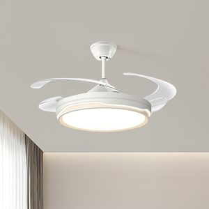 Ventilador De Techo De Lujo De 42 Pulgadas Invisible Retráctil Interior Exterior Ventiladores De Techo Con Luces Y Control Remoto - Product Image 3