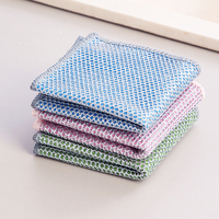 Chiffons de nettoyage double face Esun pour la cuisine, en polyester, fil d'argent et nylon avec fibre de coque de noix de coco des deux côtés