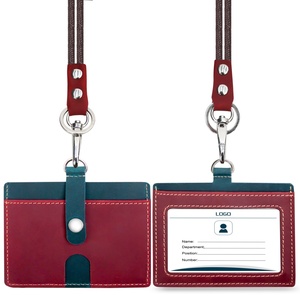 Porta Tarjetas de Identificación y Credenciales de Cuero Genuino Boshiho con Correa, 3 Tamaños Disponibles - Product Image 4