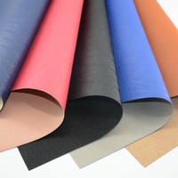 Cuir synthétique PVC grainé effet écorce froissée 0,9 mm avec support brossé texturé pour sacs cosmétiques et portefeuilles