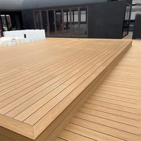 Nouvelle technologie chinoise WPC, planches de terrasse en composite bois-plastique 3D embossées, terrasse WPC pour extérieur