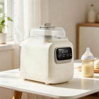 Longbank Nouveau Nettoyeur Stérilisateur Sécheur et Rangement Électrique Automatique 4-en-1 pour Biberons – Machine à Laver 6 Biberons