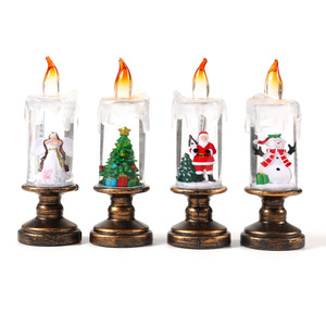 Nuevas decoraciones navideñas transfronterizas, luces de velas, luces de copos de nieve, luces de bolas de cristal navideñas, regalos navideños creativos - Product Image 5
