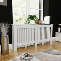 Meubles de chambre à coucher peinture décorative MDF grande taille couleur noire style campagnard couvercle de radiateur