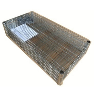 OEM <span class=keywords><strong>NSF</strong></span> Phê Duyệt 3 4 5 Tier Thương Mại Nhà Bếp Lưu Trữ Flat Rack Chống Vi Khuẩn Epoxy Dây Kệ Kệ Với Bánh Xe - Product Image 2