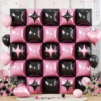 Guirlande de 32 ballons en aluminium 4D de 22 pouces, auto-scellants, pour décoration murale de fête d'anniversaire ou de mariage, Globos