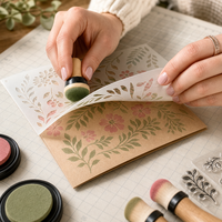Pochoir en plastique personnalisé pour la création de cartes et les projets artistiques DIY