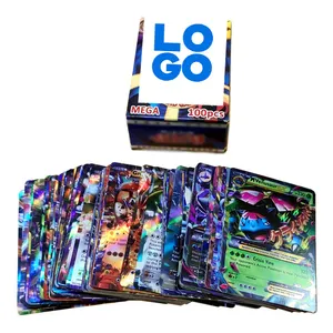 पेशेवर मुद्रण निर्माता कस्टम मुद्रित प्रहार सोम Holo GX खेल कागज कार्ड खेल
