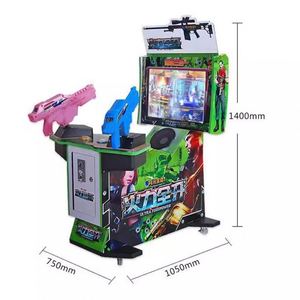 Ultra Firepower 22 LCD Simulateur vidéo 3-en-1, Machine de jeu d'arcade de tir à deux joueurs pour enfants avec lampe LED 220V pour pousse-pièces - Product Image 2