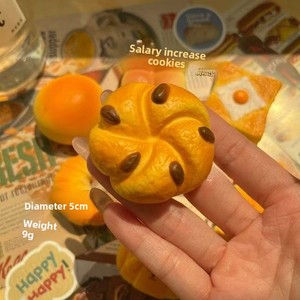 Jouet en plastique personnalisable, super grand, à rebond lent, anti-<span class=keywords><strong>stress</strong></span>, pour la décompression, en forme de Big Mac, pain, pomme de terre, à pincer, sonore - Product Image 5