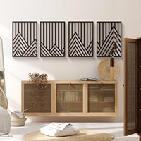Personnalisé Moderne Européen Abstrait Or Art Mural Simple Ligne Minimaliste 3D Fil Sculptures Noir Métal Décoration Murale Portrait