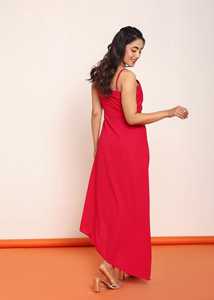 เดรสยาวทรงพลีทเอวเข้ารูป ผ้าเนื้อบางเบา ทรงสวย ใส่สบาย เหมาะสำหรับผู้หญิง - Product Image 2