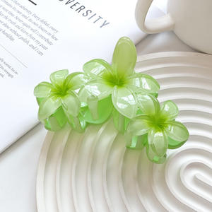 مقطع زهرة قرش اصطناعي على الطراز الكوري من البلاستيك عبر الحدود ، ملحق شعر صيفي للنساء - Product Image 6