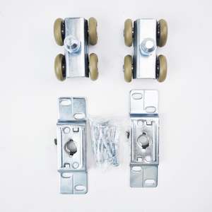 RHETECH Quincaillerie de porte de poche personnalisée Piste cachée Tringlerie intérieure d'hôtel Porte coulissante Fermeture en douceur Ensemble complet d'accessoires - Product Image 3