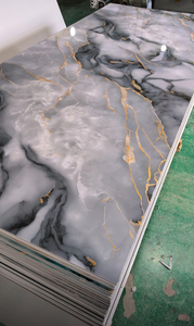 Revêtement <span class=keywords><strong>mural</strong></span> en PVC brillant effet marbre veiné UV pour murs décoratifs et décoration intérieure de villas et d'hôtels de luxe - Product Image 2