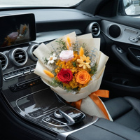 Bouquets de roses éternelles, fournitures de fleurs séchées et préservées pour la fête des mères, la Saint-Valentin, la remise des diplômes, les anniversaires, Noël, les anniversaires de mariage, en gros