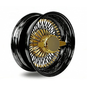 Rueda <span class=keywords><strong>de</strong></span> Alambre Estilo Dayton 72 100 120 144 150 Radios, Llanta Cromada Reverse Lowrider Regal Cutlass 13 14 15 16 17 18 19 20 22 24 26 Pulgadas - Product Image 2