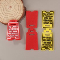 Décorations de bureau amusantes en acrylique, petits ornements personnalisables avec citations, logos et enseignes imprimés en sérigraphie, cadeau fantaisie pour une utilisation sur le bureau
