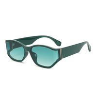Twooo T1152 nouvelle mode courbe lentille personnalité unisexe nuances lunettes de soleil 2024
