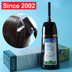 Tinte para el cabello, champú negro, color natural permanente para todo tipo de cabello, cubre el cabello blanco, uso para adultos - Product Image 3