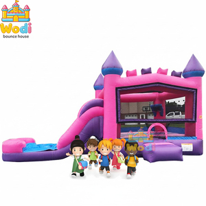 Château Gonflable Commercial en PVC Écologique en Gros, Garantie 3 Ans, Taille et Couleur Personnalisables, Logo Personnalisé Disponible - Product Image 1