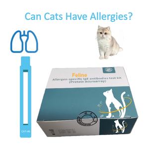 Allergietest: 46 inhalatie-allergenen Testkit voor feline allergene-specifieke IgE-antilichamen (Proteïne Microarray) - Product Image 1