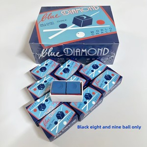 Tiza de <span class=keywords><strong>Billar</strong></span> a Base de Aceite Longoni Blue Diamond, 2 Piezas/Caja, Tiza Profesional para Taco de <span class=keywords><strong>Billar</strong></span>, Alto Agarre, Bajo Polvo - Product Image 2