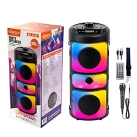 Taşınabilir Hoparlör Kablosuz BT Bağlantısı Kablolu Mikrofon RGB LED Işık BT 5.4 TWS Bağlantısı Parti İçin