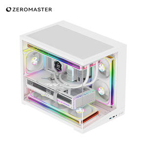 علبة كمبيوتر للألعاب من زيروماستر مع مراوح RGB، علب وأبراج كمبيوتر بزجاج مقوى، علبة <span class=keywords><strong>ATX</strong></span> لسطح المكتب - Product Image 2