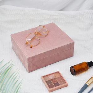 Caja <span class=keywords><strong>de</strong></span> almacenamiento Mexda, caja <span class=keywords><strong>de</strong></span> exhibición <span class=keywords><strong>de</strong></span> anillo <span class=keywords><strong>de</strong></span> almacenamiento <span class=keywords><strong>de</strong></span> terciopelo con costuras para mujer, organizador portátil, collares, organizador <span class=keywords><strong>de</strong></span> joyería - Product Image 4