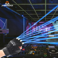Gants laser LED rechargeables personnalisés Bar Disco Light-Up Party Live Broadcast Atmosphere Props Rouge Vert Halloween Graduation
