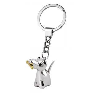 Llavero con Mosquetón en Forma de Hueso de Perro Pequeño, Estilo Vintage, Moderno, de Acero Inoxidable y Aleación de Zinc, Accesorio Elegante para Llaves - Product Image 2