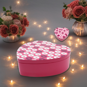 Cổ điển tùy chỉnh in tinplate tình yêu hình trái tim kẹo tin trường hợp bao bì hộp tins lon mỹ phẩm kim loại hộp đồ trang sức quà tặng - Product Image 1