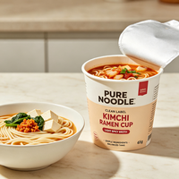 Factory Direct 200g Korean Kimchi Taste Ramen Noodles Cheap Wholesale Private Label Instant Food
