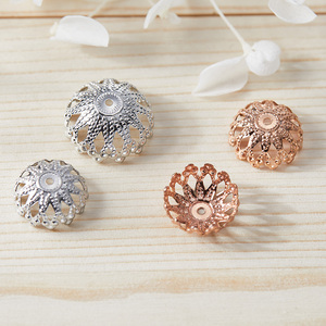 <strong>Manufacturing</strong> <strong>Supplies</strong> Flower Cap Beads End Caps Tassel Charms Stainless Steel Flower Bead Caps for <strong>Jewelry</strong> Making Accessories - Product Image 2