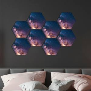 Paneles Acústicos Hexagonales de Madera Modernos Akupanel, 8 Piezas, Absorbentes de Sonido, para Salón, Estudio u Oficina - Product Image 6