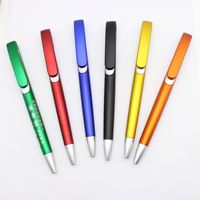 Stylo à bille promotionnel personnalisé bon marché en plastique Cliquez sur grand Clip stylos à bille avec impression de Logo cadeau publicitaire