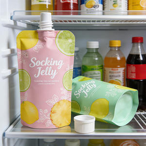 ホットセール 環境に優しい食品グレードプラスチック製 スタンドアップスパウトパウチ カスタム印刷 飲料ゼリーパウチ（スパウト付き） - Product Image 2