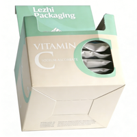 Boîte de présentation individuelle petite pour produits de santé (vitamines, enzymes) avec impression de marque, faible MOQ (100 pièces)