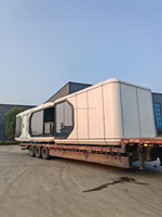 Maison-capsule portable moderne et respirante en acier, thème spatial, pour hôtels, pods dirigeables, micro-navires, villas et salons