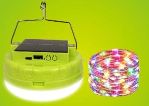 หลอดไฟ LED 300W พลังงานแสงอาทิตย์แบบรวม RGB สีสันสดใส ชาร์จผ่าน USB ได้ พร้อมแบตเตอรี่ลิเธียม 3*1200mAh วัสดุ PP เส้นผ่านศูนย์กลาง 140*80 มม. - Product Image 5