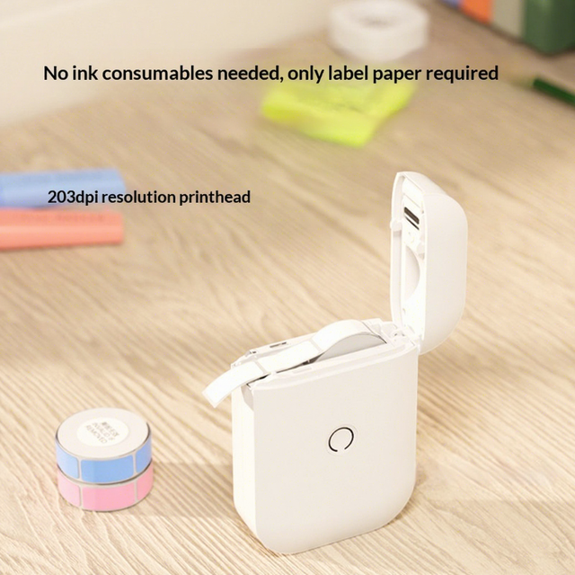 Aiyin D11S Mini Label Printer -Connected Mobile App Home Student Use Thermal Adhesive Name Class Label Maker Price Tag