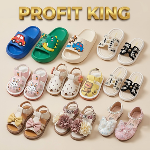 Sandalias y zuecos de verano para niños, colores mixtos con diseño de fresa, lazo y espacio, para niños y niñas de 0 a 12 años - Product Image 2