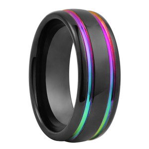 Anillo Unisex de Acero Inoxidable con Engaste de Canal, Estilo Religioso, Símbolo del Orgullo Gay, Lésbico, Bisexual y LGBT, que Simboliza la Igualdad Sexual - Product Image 6