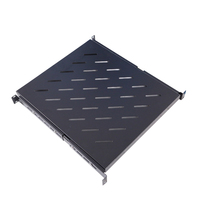 Étagère coulissante pour rack de serveur de 19 pouces, norme IEC297-2, en acier laminé à froid SPCC, rail réglable, étagère de cabinet robuste