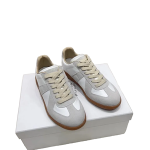 Chaussures de sport rétro Deen - <span class=keywords><strong>Baskets</strong></span> décontractées blanches pour hommes et femmes - Chaussures à plateforme en cuir multi-usages style couple - Product Image 2