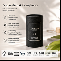 Emballage en tube de carton rigide de luxe sur mesure, boîte cylindrique ronde avec impression de logo pour parfum, cosmétique, bougie, cadeau