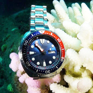 สายนาฬิกาสแตนเลสสตีลแข็งลายผีใส่ดำน้ำสามารถเล่นน้ำได้10บาร์ - Product Image 6